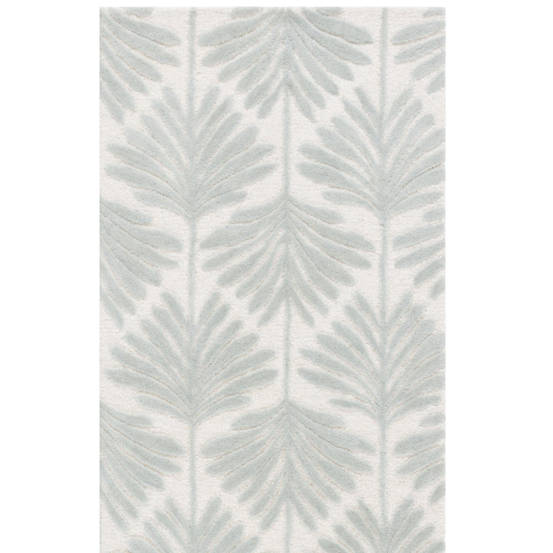 Jardin 627 Hand Tufted 90% Wool; 10% Cotton Floral Rug, Rectangle 5' x 8'