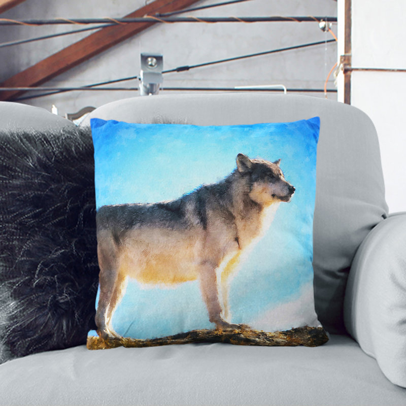 Wolf Vol.1 Scatter Cushion, 55cm H x 55cm W x 20cm D