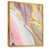 Toile avec cadre flottant or