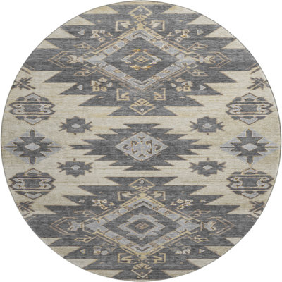 Premium Machine Washable Ralston AMF1945 Tribal Rug