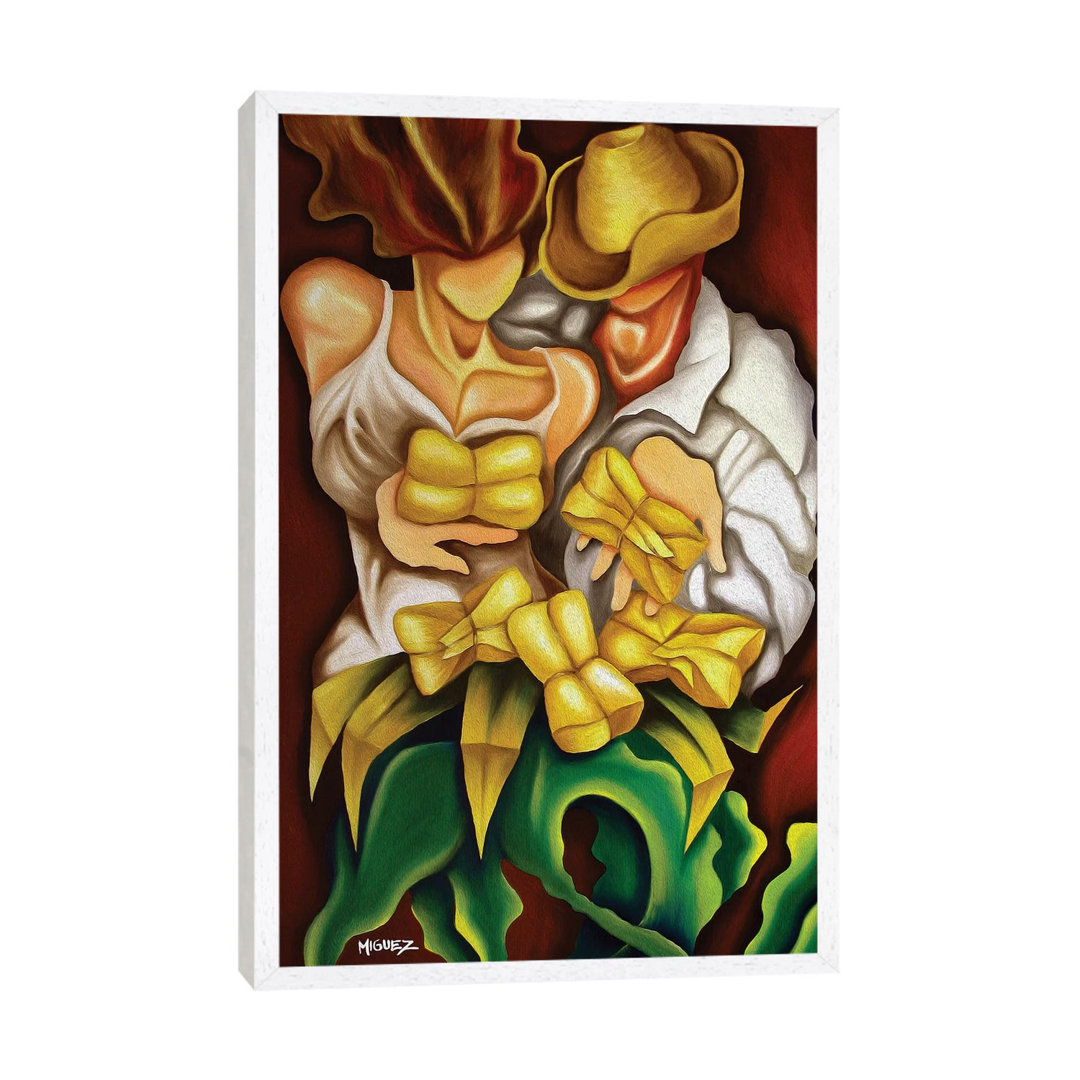 Tamales by Dixie Miguez - Floater Frame Painting on Canvas