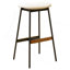 Ensemble moderne de 2 tabourets de bar, tabourets de bar confortables et élégants, rembourrés de tissu doux, sans dossier pour la cuisine et les chaises de bar de la salle à manger