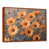 Toile avec cadre flottant brun