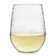 Hammered Libbey Stemless All-Purpose Wine Glasses