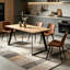 Ensemble de salle à manger extensible avec chaises rembourrées Jilliann-1360068124-1403823905
