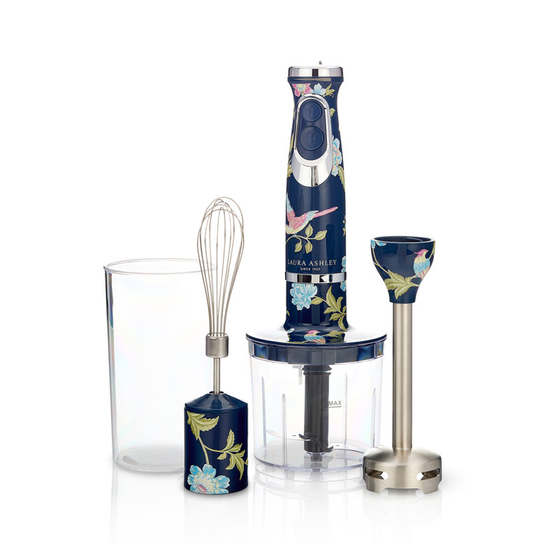 VQ Laura Ashley 500-watt Hand Blender 4-in-1, Elveden Navy