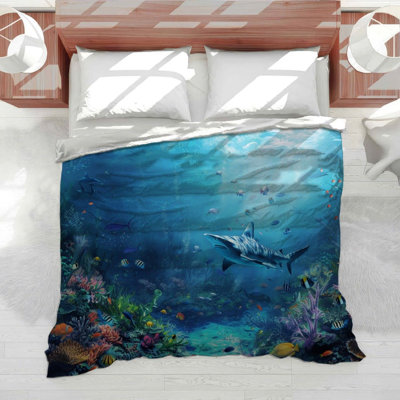 Underwater Nature Microfiber Duvet Cover