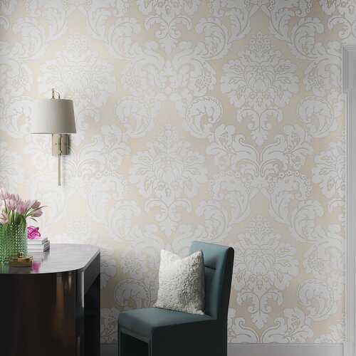 Etta Avenue™ Dorian Damask Roll & Reviews | Wayfair