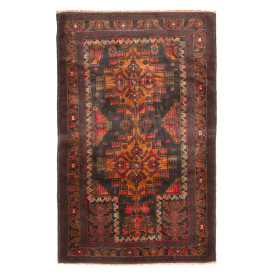 Teimani Black Rug 3'1" x 5'0"
