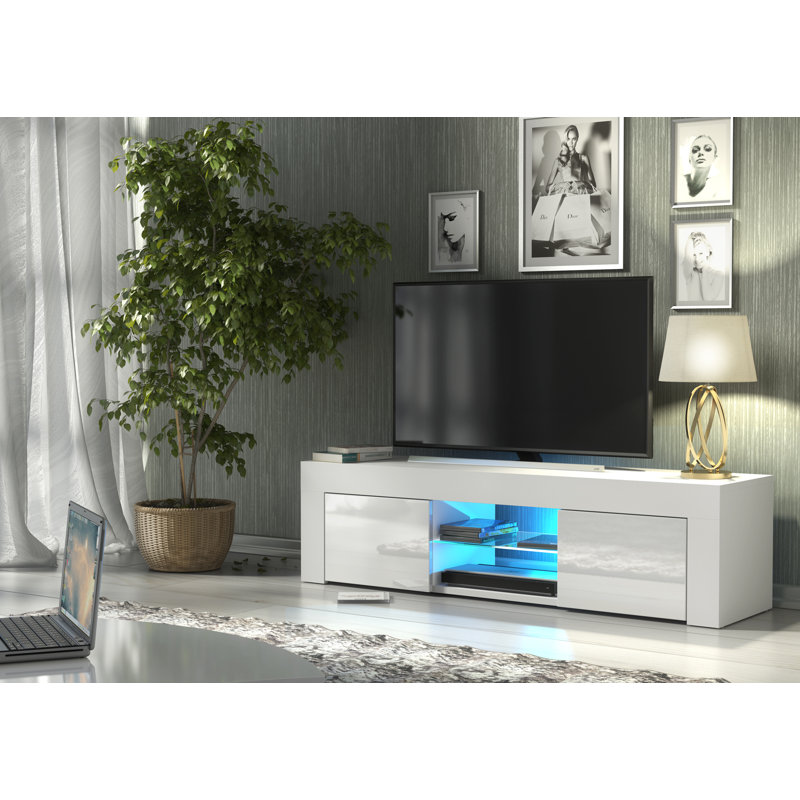 Camon Unfinished TV Stand for TVs up to 48", White