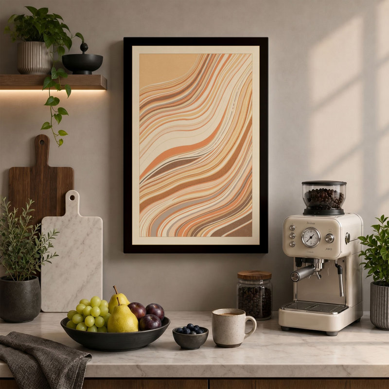Layered Earth Rustic - Wrapped Canvas, 24x16 - 61.0 x 40.6 cm, White Border