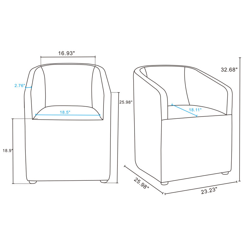Dirk Arm Chair, Stone Gray, 1