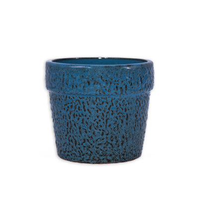 Antique Blue Ceramic Product Planter For Terraces, Gardens, Windowsills And More.