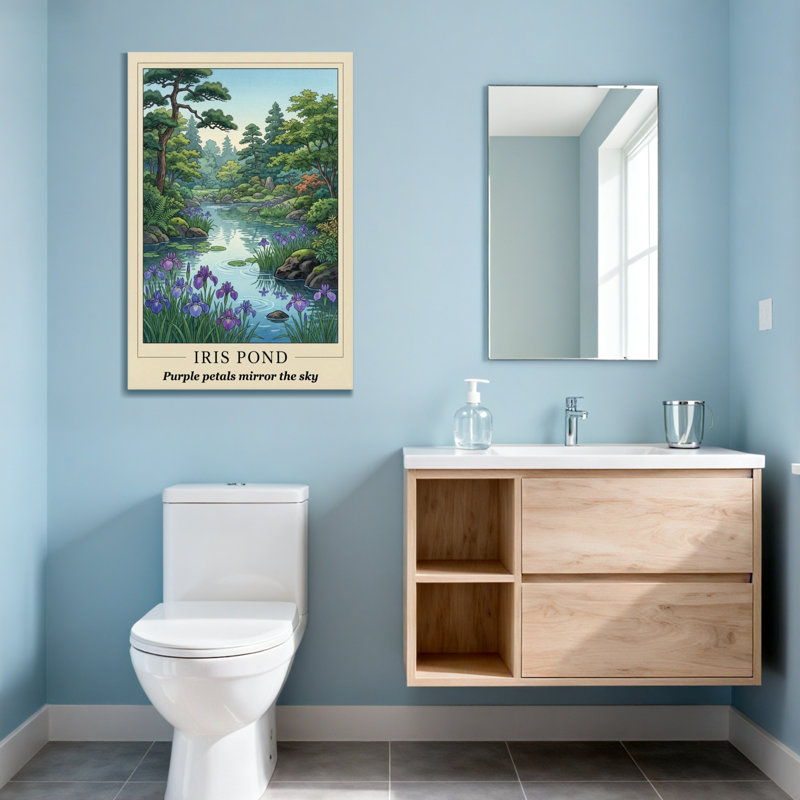 Paysage et nature Iris Pond, H 18 po x l 12 po
