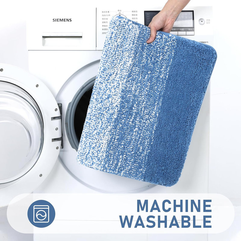 Microfiber / Microsuede Non-Slip Toilet Seat Cover, Blue