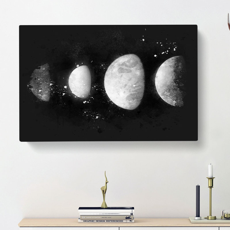 Moons Of Jupiter - Wrapped Canvas Print, 35cm H x 50cm W x 3cm D