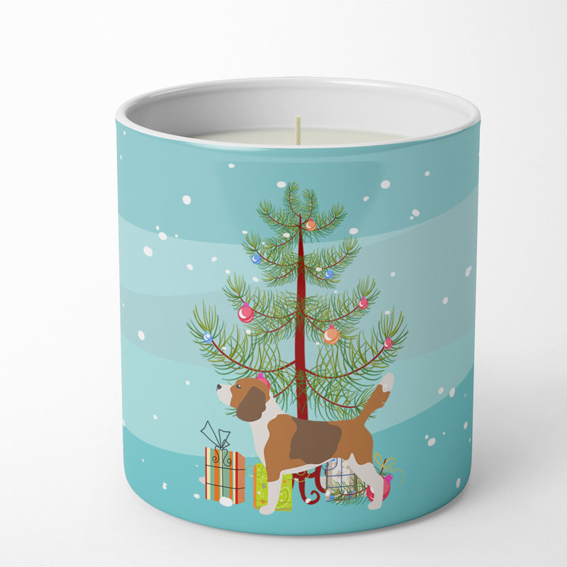 Bougie de Noël en forme d'arbre de Noël 10 oz Beagle