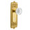 Egg & Dart Plate with Decorative Keyhole and Crystal Meadows Knob