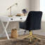 Chaise de bureau en velours Mariachristina-88632055