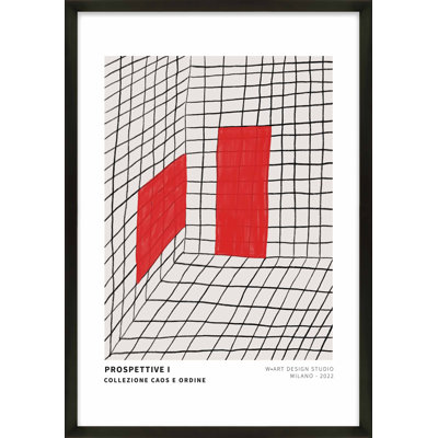 Red Perspective Print by Romina Gadler