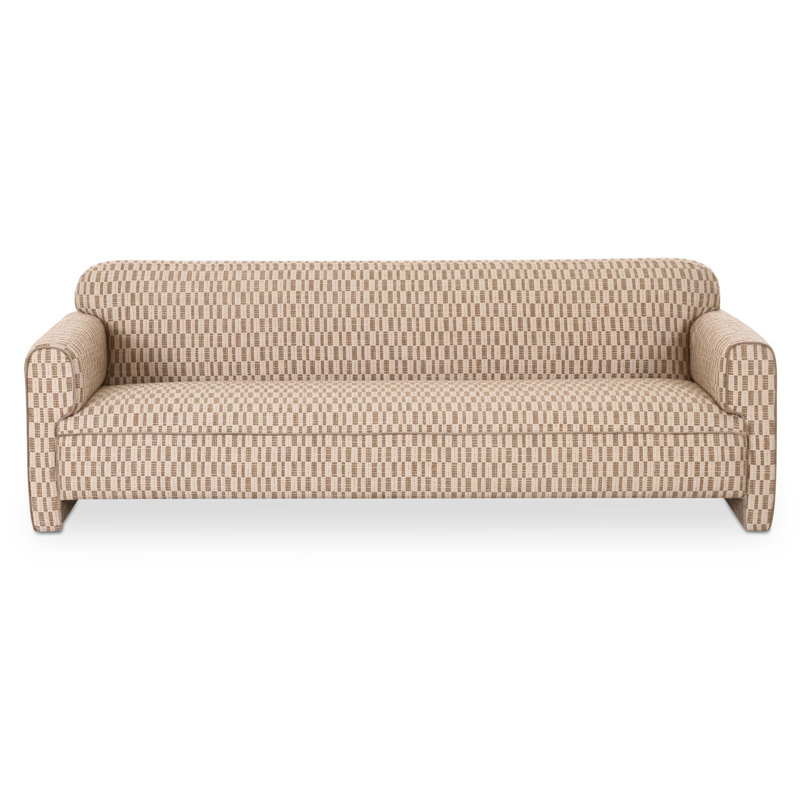 Canapé Bieke Leo taupe, Geometric Shapes Tan