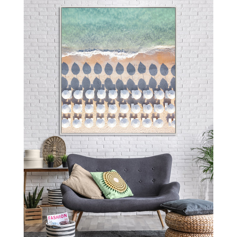 Yaffa G " White Hot ", White Framed, 41" H x 37" W
