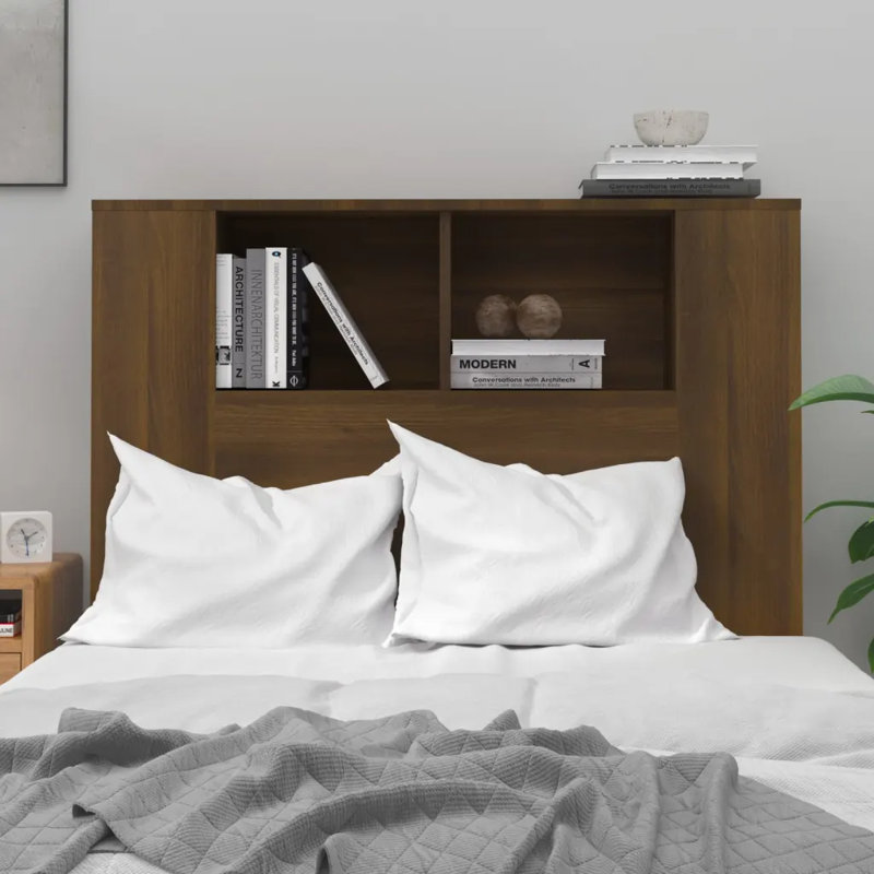 Melby Headboard Cabinet, Single (3'), Brown