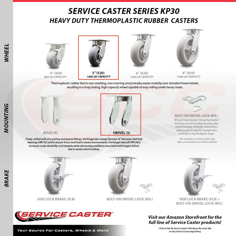 Swivel Top Plate Caster