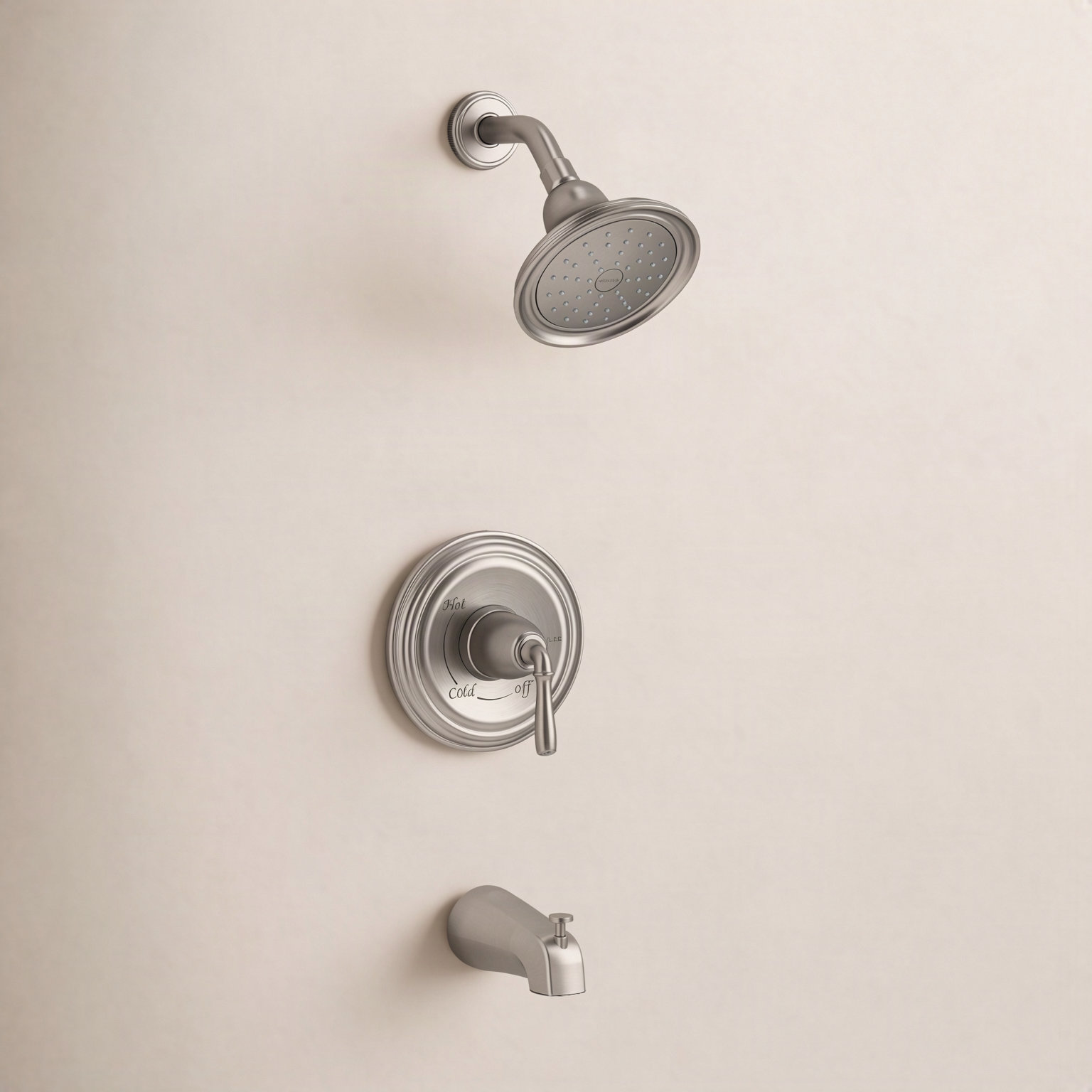 Devonshire 2.5 GPM Tub and Shower Faucet, Vibrant Brushed Nickel