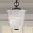 Kim V5070 8.25" Hammond 1-Light Indoor Antique Bronze Mini Convertible Hanging Pendant (Semi-Flush) with Alabaster Glass Bell Shade-24080923