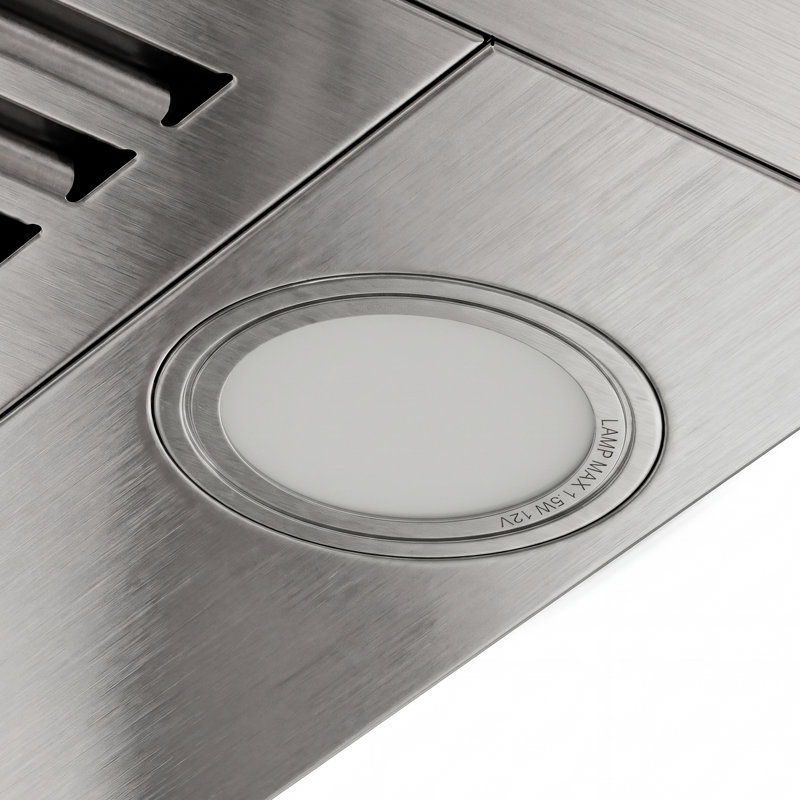 Hotte de cuisine murale en acier inoxydable Dalxo de 24 pouces - 290 CFM avec commande tactile, arrêt différé, 2 lumières DEL, 2 filtres à charbon inclus