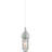 Hough 1-Light Indoor or Outdoor Silver Gray Aluminum Mini Pendant with Clear Glass Rounded Cylindrical Shade-837447689