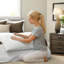 Ensemble de literie moderne, courtepointe en microfibre rose TG