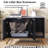 32'' Black Modern Cat Litter Box Enclosure-1288798690