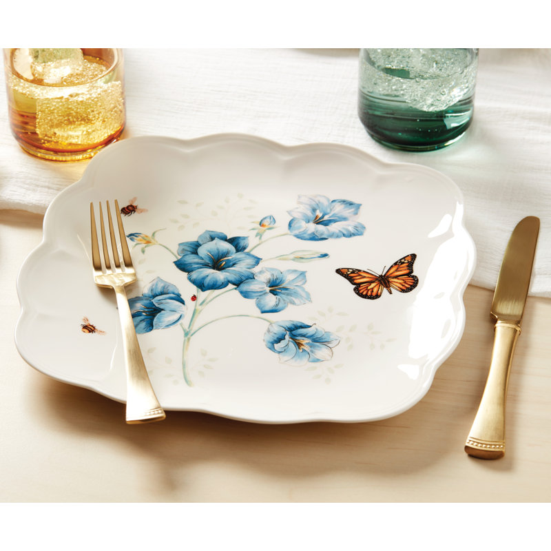 Butterfly Meadow Square 4Pc Dinner Plates