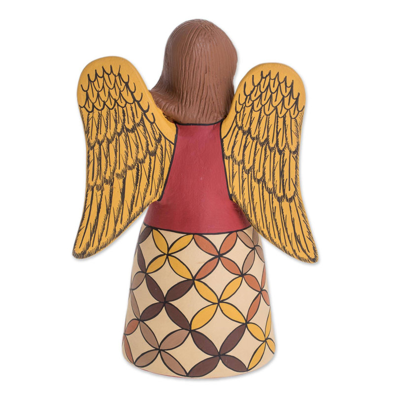 Figurine en céramique obedient ange Duwayne