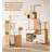 Solid wood multi-functional creative cat trees