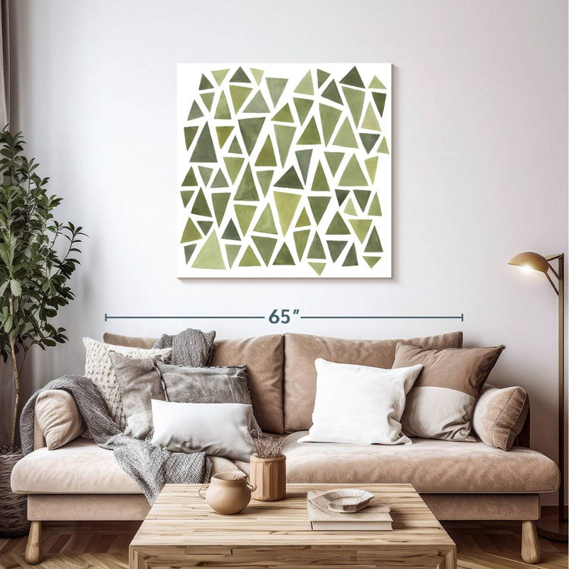 Avery Celadon Geometry I, 39" H x 39" W