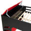 Lit mezzanine avec bureau, rangement, tringle suspendue et éclairage RVB Dacher Gaming-1027208883