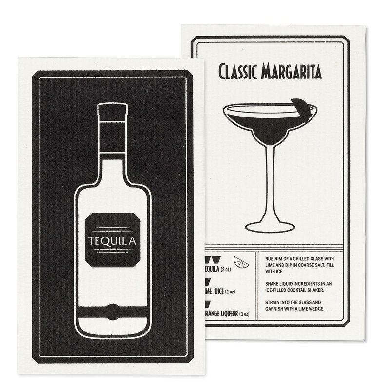Ensemble de 2 torchons à tequila et à margarita