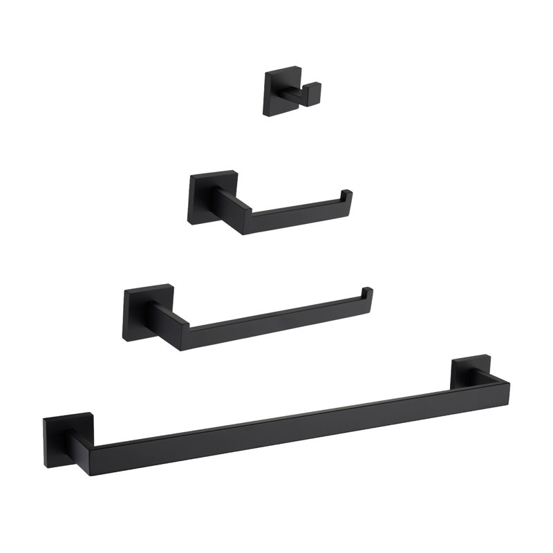 4 Bathroom Hardware Kit - 304 Quality, Rust- Guarantee. Versatile Home Applications. Modern Design, Tarnish- Finish. Easy Installation With Included Package Material, For Home. Style, . Simple Install