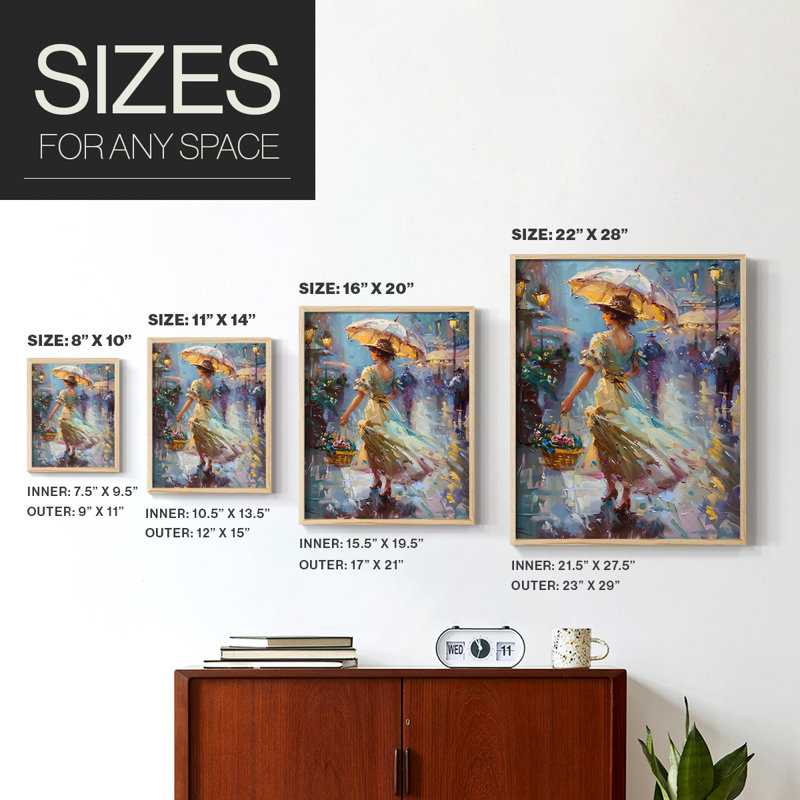«WOMEN Series DCCLXV III», reproduction encadrée - bois massif, Naturel, H 15 po x l 12 po