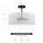 Roelke 3-Light Rattan Semi Flush Mount-570152270