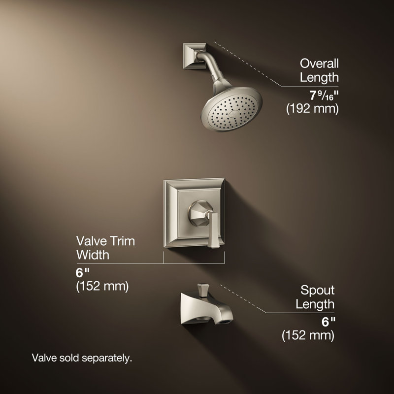 Memoirs® Tub and Shower Faucet, Vibrant Brushed Nickel