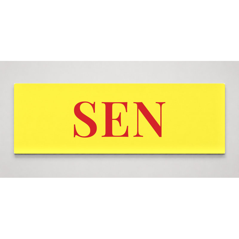 Drapeau du Sénégal, monogramme diamant de luxe — Vert, jaune, rouge — Toile panoramique, H 20 po x l 60 po