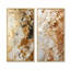 Blanc et or champagne Flow I - ensemble de 2 décorations murales abstraites-1811950669-1811950657