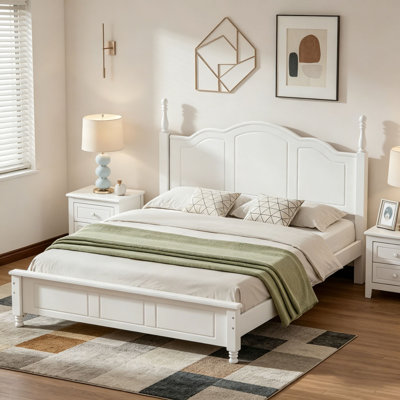 Queen Size Wood Platform Bed Frame