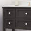 Meuble-lavabo 49 po avec comptoir en marbre et lavabo en céramique, tablette ouverte, 5 tiroirs-224893443