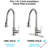 Brushed Nickel Stainless Steel Faucet For Kitchen With Soap Dispenser - To Scratches, Rust, And Spots, 360 Swivel Function Pull Down In Spout, Scratchproof, Rustproof, Spot Arc-402917799