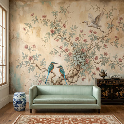 Décoration murale amovible oiseau